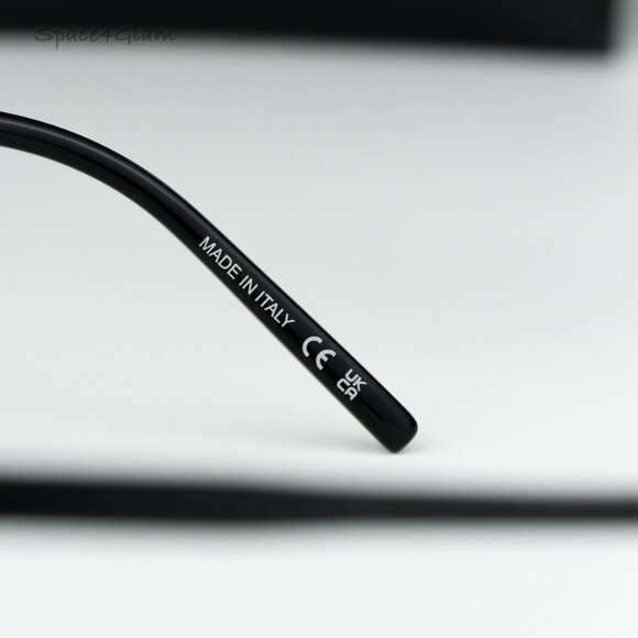 BRAND NEW Saint Laurent SL724/F 001 Black Demo Square Women Eyeglasses - Picture 9 of 11